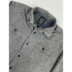 Grayers Flannel Shirt Mens XL Gray Heritage Long Sleeve Button Front Pockets
